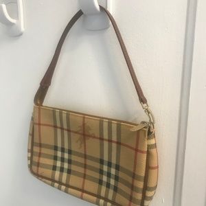 Burberry classic tan plaid mini shoulder purse